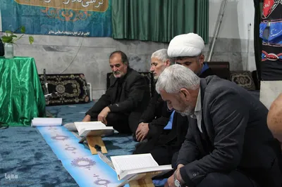 کرسی تلاوت قرآن در روستای آورزمان ملایر