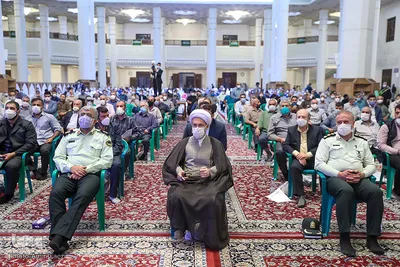گردهمایی مدیران هیئت‌های مذهبی استان فارس در حرم مطهر