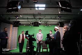 بازدید حجت‌الاسلام والمسلمین مهدی شجاع، مدیرکل ارتباطات و هماهنگی معاونت قرآن و عترت وزارت فرهنگ و ارشاد اسلامی از استدیو مبین
