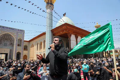 مراسم عزاداری عاشورای حسینی در حرم مطهر حضرت شاهچراغ(ع)