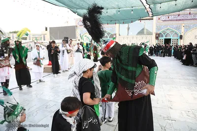 مراسم فدائیان سقا در امامزاده شاه سید علی(ع) قم
