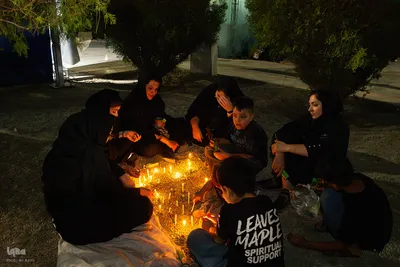 شام غریبان حسینی در گلستان شهدای اصفهان
