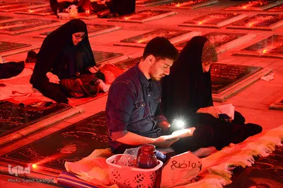 مراسم پرفیض شب قدر در گلزار شهدای وادی رحمت تبریز