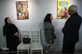 بازدید ابوالحسن ریاضی، مدیرعامل موسسه همشهری از نمایشگاه آثار برگزیده جشنواره ملی و هنری «همام»