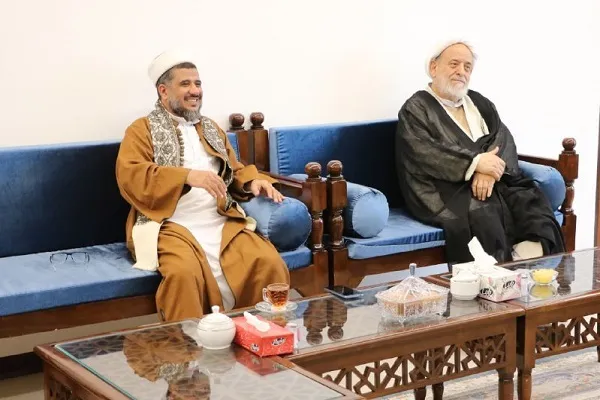 دیدار حجت‌الاسلام حسین انصاریان با سید عبدالله حمودالعزی