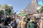 تشییع پیکر مطهر شهید مدافع وطن «رضا بسطامی» در بیجار