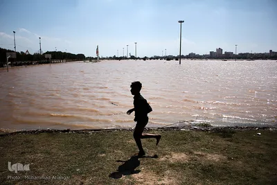 بالا آمدن سطح آب رودخانه کارون