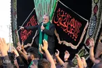 آیین نخل گردانی ظهر عاشورا در شاهدیه یزد