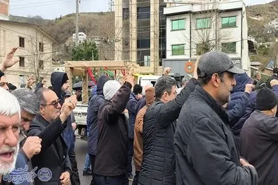 تشییع پیکر مطهر سرهنگ پاسدار شهید محمدمهدی باقری در شهر زیرآب سوادکوه