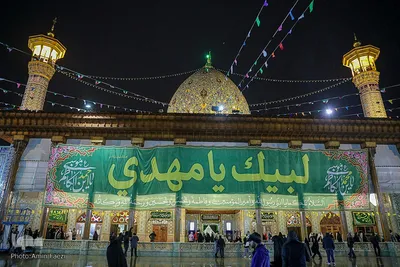 حال و هوای حرم شاهچراغ(ع) در شب نیمه شعبان‎