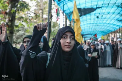 تجمع ضدصهیونیستی دانشجویان دانشگاه تهران