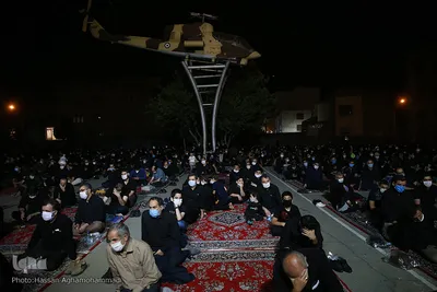 مراسم عزاداری شب چهارم محرم در هیئت میثاق با شهدا در دانشگاه افسری امام علی(ع) تهران