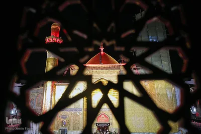 حرم مطهر اميرالمومنين علی(ع) در آستانه اربعین حسینی