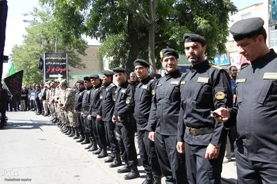 تشییع پیکر مطهر شهید مدافع وطن ستوان دوم هومن غیاثوند در ملایر