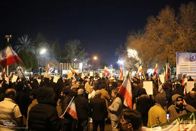 تجمع دانشجویان دانشگاه شیراز در حمایت از ایران مقتدر