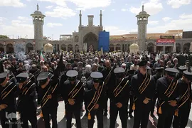 عزاداری خادمان حضرت معصومه در روز شهادت امام جواد(ع)
