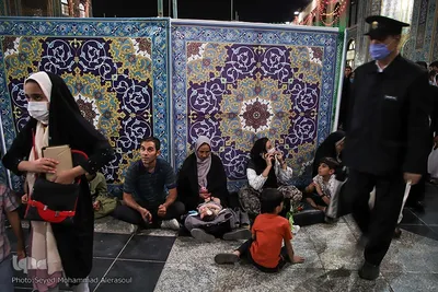 حرم مطهر رضوی در شب عید غدیرخم