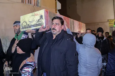 آیین تشییع نمادین حضرت زهرا (س) به همراه تشییع شهید گمنام در شهرک سعدی شیراز‎‎