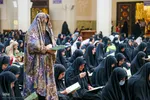 قرائت خطبه فدکیه و عرض تسلیت هیات مذهبی به حضرت شاهچراغ (ع)
