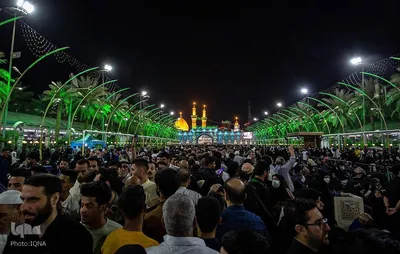 مراسم احیای شب بیست‌و‌سوم ماه مبارک رمضان، در حرم نورانی امام حسین(ع) و بین الحرمین در کربلای معلی