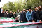 مراسم تشییع پیکر ۱۷ شهید جنگ رمضان در اصفهان