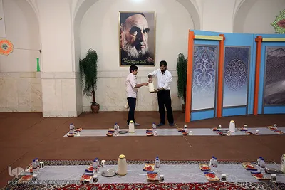 سفره افطار حضرت عبدالعظیم حسنی (ع)