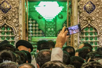 عطرافشانی حرم شاهچراغ(ع) در روز میلاد امام حسین(ع)‎‎