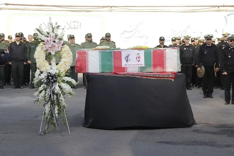 پیکر جانباز شهید فرامرز پورابراهیم در رشت تشییع شد