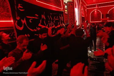 مراسم عزاداری حسینی در مسجد آیت‌الله شفیعی