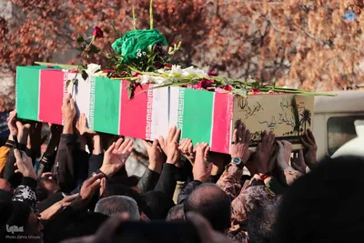 تشییع لاله‌های گمنام دفاع مقدس در تبریز‎