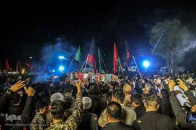 استقبال از پیکر مطهر شهید مدافع حرم «شهید عبدالله اسکندری» در شیراز‎‎