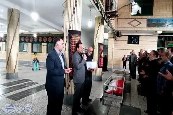 آیین تشییع پیکر مادر شهیدان رستم زاده گنجی در بابل