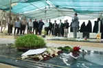 غبارروبی قبور شهدای جنگ تحمیلی 12 روزه