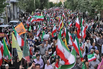 خروش «جان‌فدایان ایران امام رضایی» در شیراز