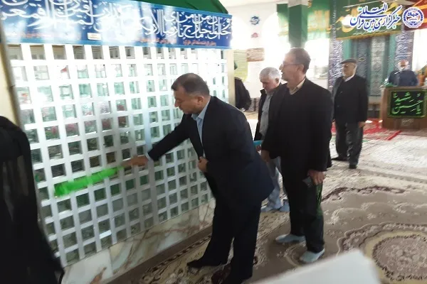آئین غباروبی آستان مطهر امام زاده حسن(ع) هادی شهر