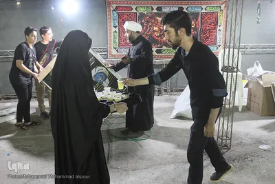 خدمات رسانی موکب‌های حسینی در مرز شلمچه