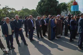 راهپیمایی مردم اهر در محکومیت حادثه تروریستی حرم شاهچراغ
