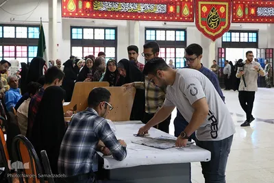 شور انتخابات در گلستان شهدای اصفهان