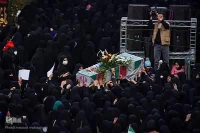مراسم تشییع شهدای گمنام در سمنان