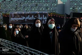 خیمه سوزان غروب عاشورا در میدان امام حسین(ع)