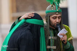 مراسم آیینی تعزیه در حرم شاهچراغ (ع)