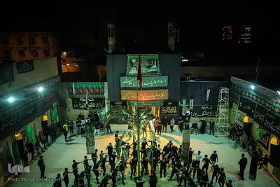 مراسم سینه‌زنی بوشهری در مسجد امام سجاد(ع) اهواز