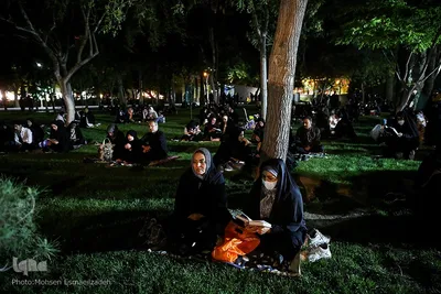 احیای شب بیست و سوم ماه مبارک رمضان در پارک ملت مشهد
