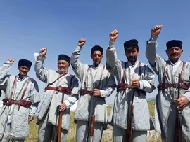 تجمع مردمی و اعلام آمادگی مردم غیور و غریتمند عشایر منطقه ارسباران برای دفاع از وطن