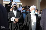 تشییع پیکر آیت الله علاقه بند در یزد