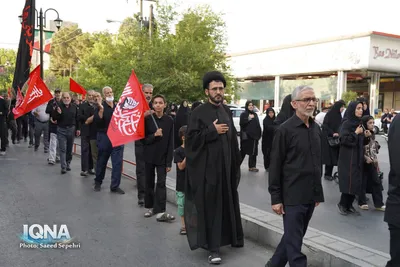 مراسم جاماندگان اربعین حسینی در ملایر