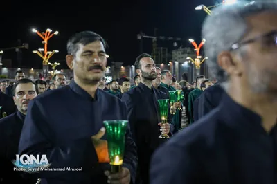 آیین خطبه‌خوانی شب شهادت امام رضا(ع) در حرم مطهر رضوی