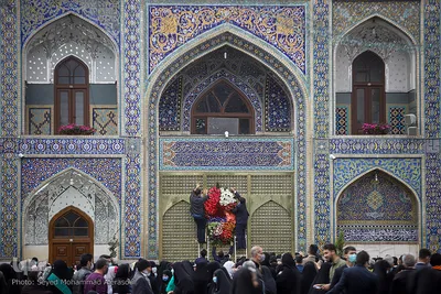 لحظه تحویل سال ۱۴۰۰ در حرم مطهر رضوی