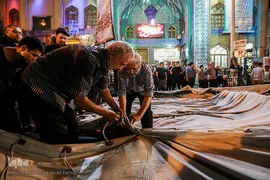 برپایی خیمه ی عزای حسینیه کربلای های تهران