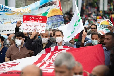 راهپیمایی روز قدس در قزوین‎‎